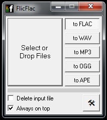 FlicFlac audio converter