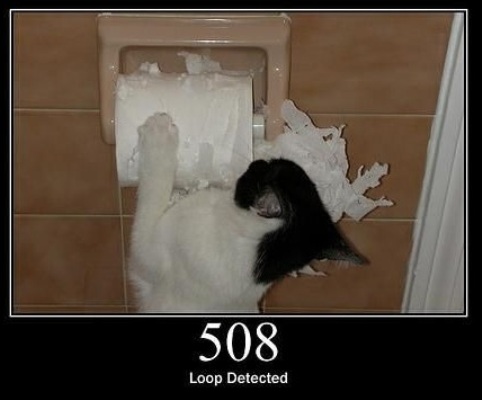 508 Loop Detected  The server detected an infinite loop while processing the request.