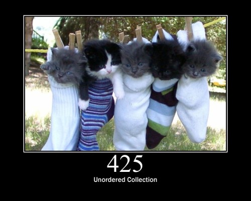 425 Unordered Collection  Defined in drafts of "WebDAV Advanced Collections Protocol".