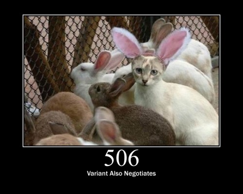 506 Variant Also Negotiates  Transparent content negotiation for the request results in a circular reference.