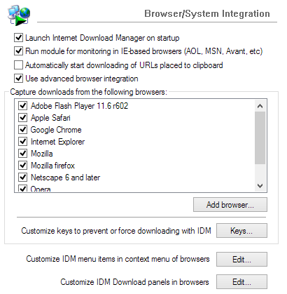 IDM-Browser-integration