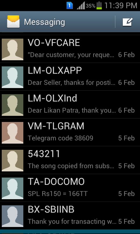 What does SMS Prefixes like LM, TD etc means